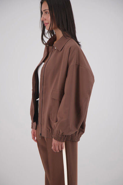Ischia Bomber Jacket Mocha