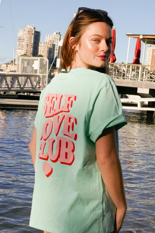 Self Love Club - Soft Wash Mint/ Pink