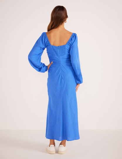 Phoebe Ruched Midi Dress