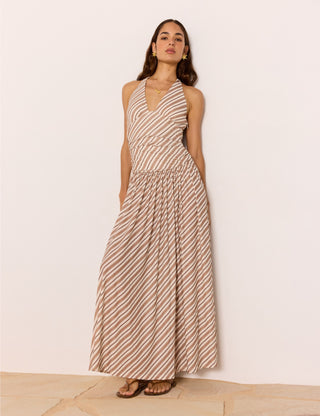 Orielle Halter Mesh Dress