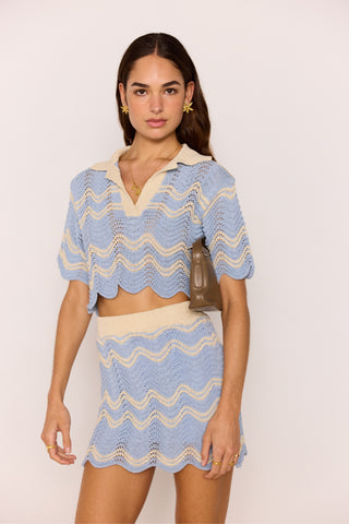 PASTEL WAVE KNIT TOP