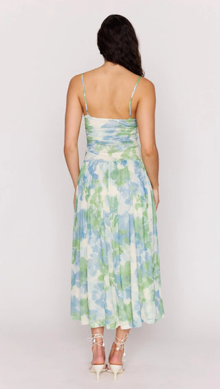 Carrie Watercolour Ruffled Mini Dress
