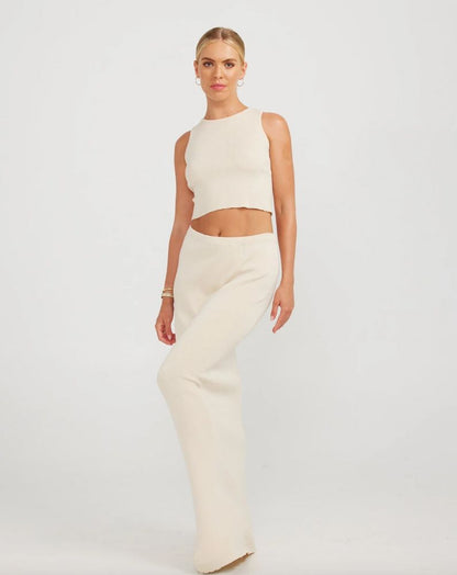 Charlie Holiday Taryn Knit Skirt - Ecru