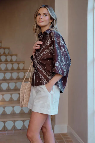 Sarah Boxy Shirt - Bandana