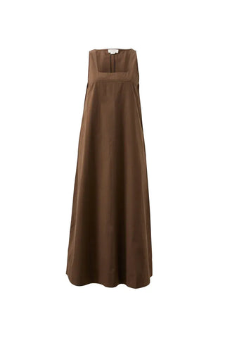 Parker Midi Dress - Brunette Brown