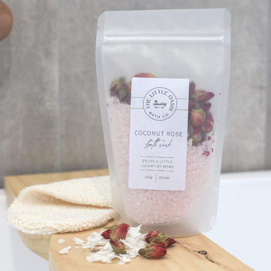 COCONUT ROSE | MAGNESIUM BATH SOAK | Large