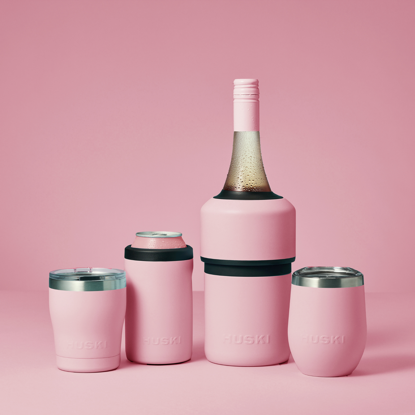 Huski Beer Cooler 2.0 - Powder Pink