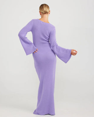 Matilda Knit Dress | Neon Lilac