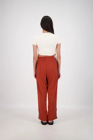 Playa Cropped Tshirt in Oatmeal