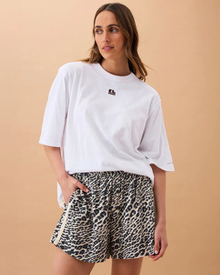 Mila Short leopard linen blend
