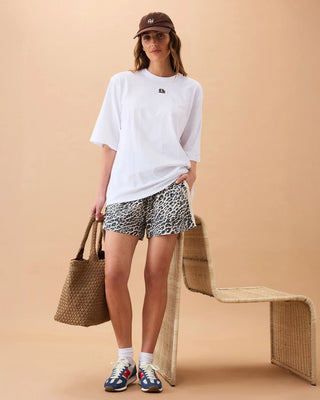 Mila Short leopard linen blend