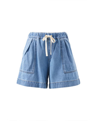 RELAXED EVERYDAY SHORT/MID BLUE WASH