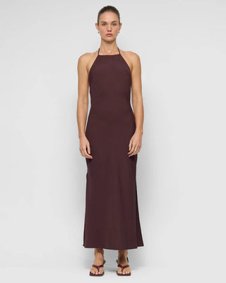 ELIRA HALTER MIDI DRESS