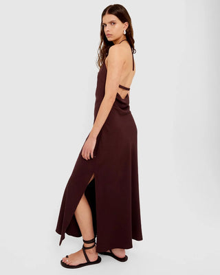 ELIRA HALTER MIDI DRESS