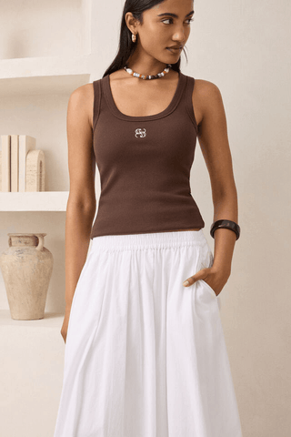 Florence Maxi Skirt - White