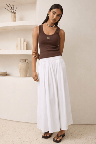 Florence Maxi Skirt - White