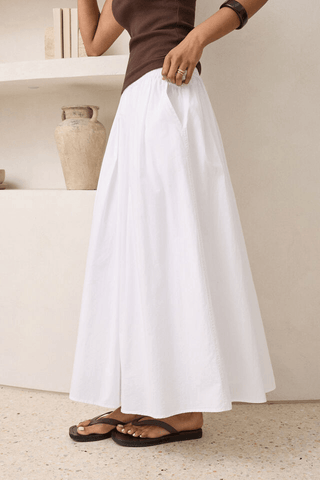 Florence Maxi Skirt - White