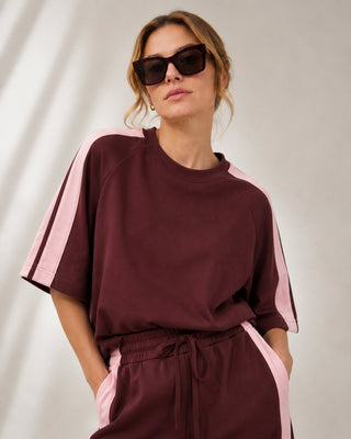 THE Sweater T SET | Cocoa Merlot