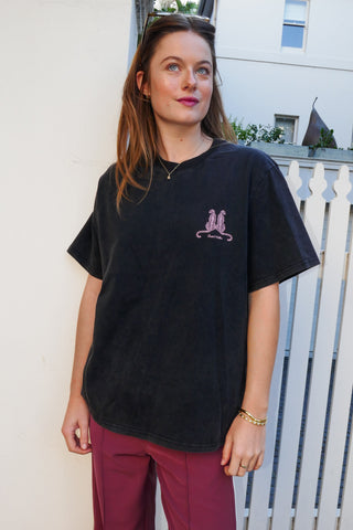 Leopard Lover - Vintage Wash Black