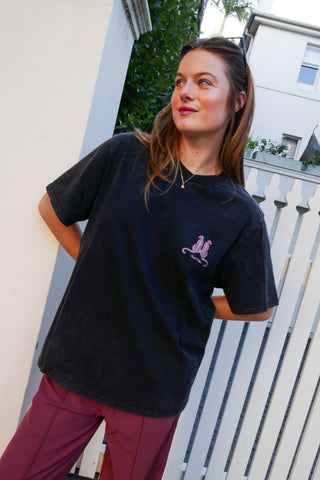 Leopard Lover - Vintage Wash Black