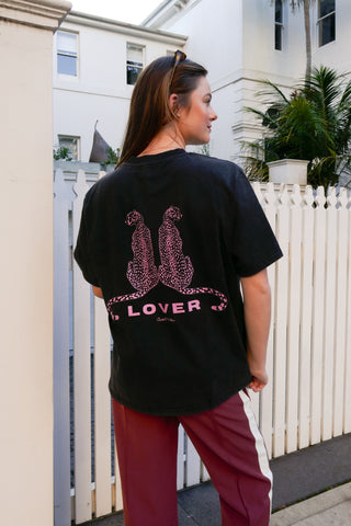 Leopard Lover - Vintage Wash Black