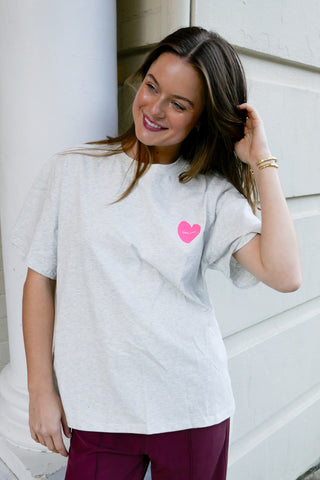 Neon Love - Grey Marle / Neon Pink