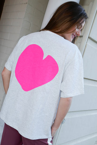 Neon Love - Grey Marle / Neon Pink